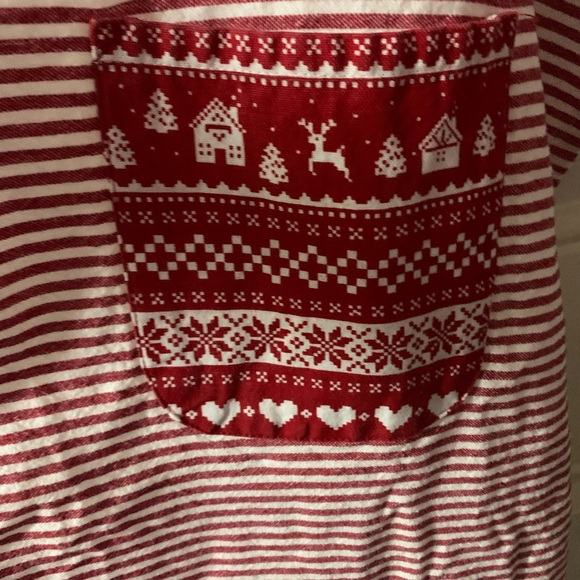 Festive Red and White Striped Apron - Picture 3 of 6